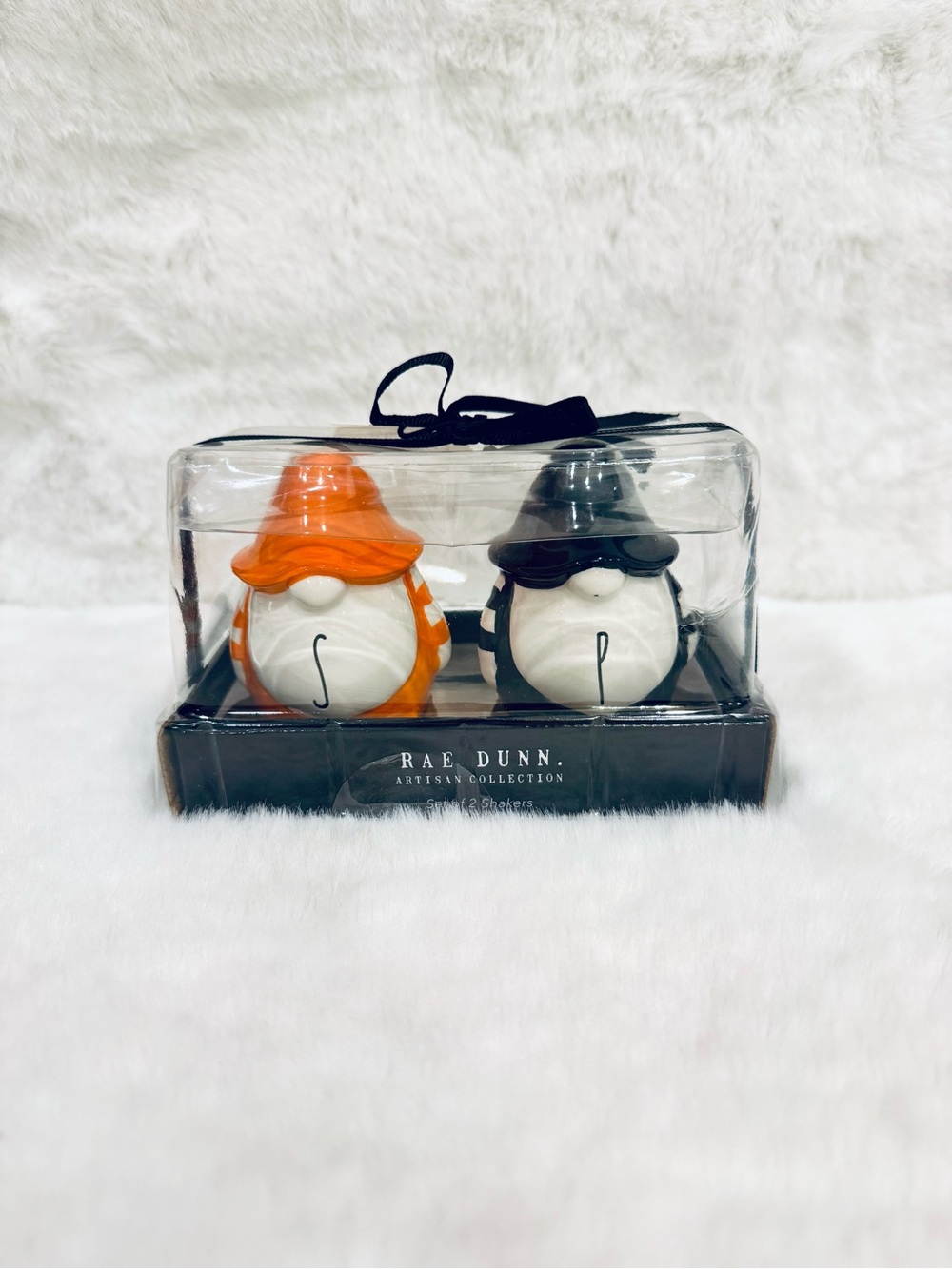 Rae Dunn Gnome Salt and Pepper Set hard to find Halloween table 🎃
